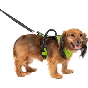 imagePetSafe EasySport Dog Harness  Adjustable Padded Dog Harness with Control Handle and Reflective Piping  Large PinkApple Green