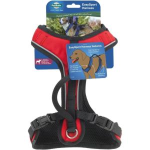 imagePetSafe EasySport Dog Harness  Adjustable Padded Dog Harness with Control Handle and Reflective Piping  Large PinkRed