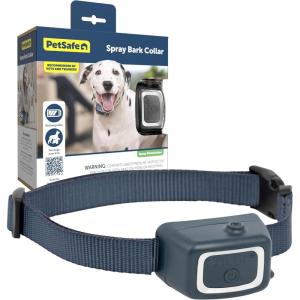 imagePetSafe Spray Bark Dog Collar Automatic No Bark Device for Dogs 8 lb and Up  Rechargeable and WaterResistant  Includes Citronella and Unscented Spray Refills ampamp USB Charging Cable Navy