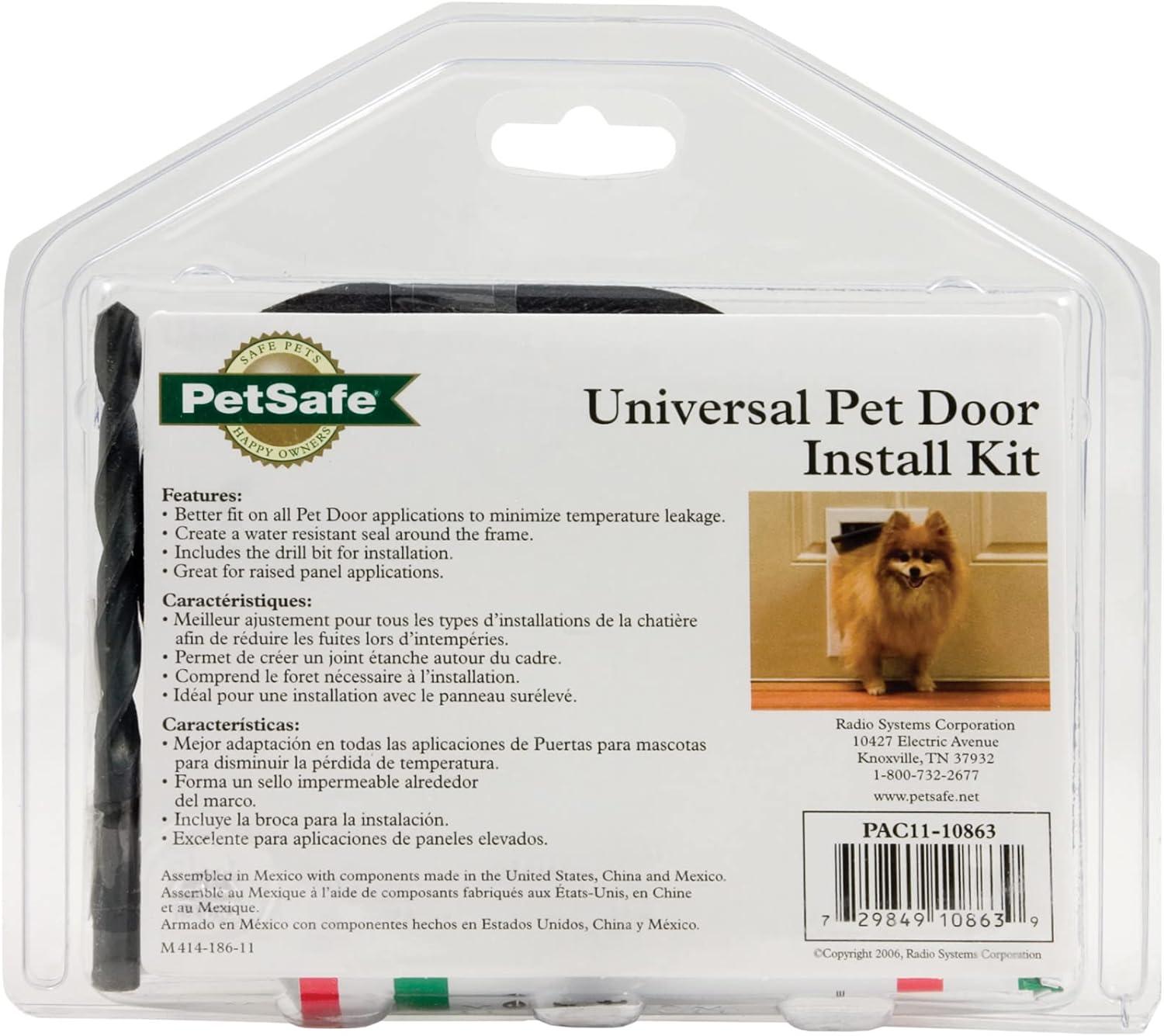 imagePetSafe Dog Door Installation and Insulation Kit Weather Proof Any Pet Door to Keep Cold Air in and Hot Air Out3 Piece Set Pack of 2