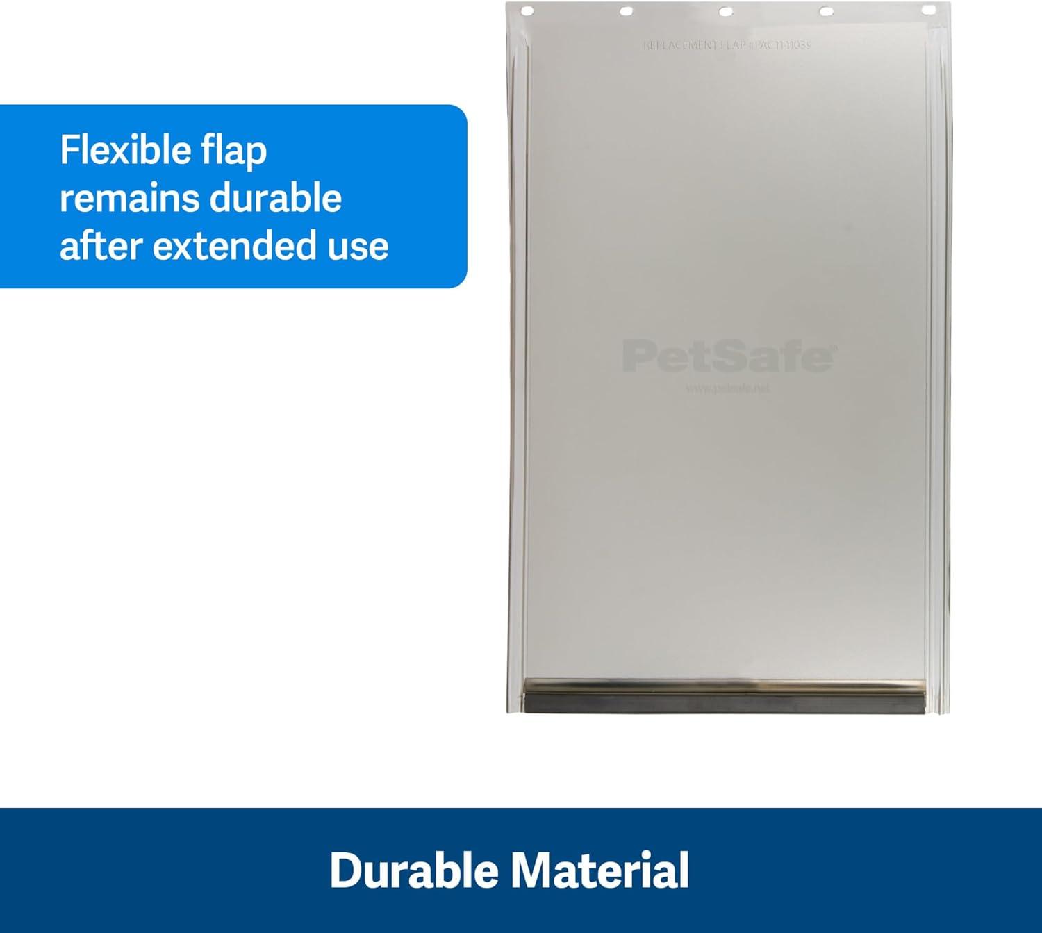 imagePetSafe Original Replacement Flap Dog Door Replacement Flaps Doggie Flaps Made of NonToxic Material Weather Resistant Size MediumXLarge Pack of 1