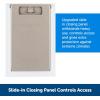 imagePetSafe Extreme Weather Aluminum Dog Door EnergyEfficient 3 Flaps for Insulation Large for Exterior Doors Built for Extreme Weather White  LargeAluminum