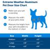 imagePetSafe Extreme Weather Aluminum Dog Door EnergyEfficient 3 Flaps for Insulation Large for Exterior Doors Built for Extreme Weather White  LargeAluminum