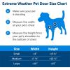 imagePetSafe Extreme Weather Dog Door for Exterior Door  Energy Efficient Door for Cats and Dogs Insulated Flap System for Large Dogs up to 100 lb  Plastic FramePlastic Frame