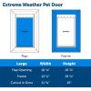 imagePetSafe Extreme Weather Dog Door for Exterior Door  Energy Efficient Door for Cats and Dogs Insulated Flap System for Large Dogs up to 100 lb  Plastic FramePlastic Frame