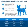 imagePetSafe Extreme Weather Dog Door for Exterior Door  Energy Efficient Door for Cats and Dogs Insulated Flap System for Large Dogs up to 100 lb  Plastic FramePlastic