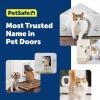 imagePetSafe Never Rust Wall Entry Pet Door  Telescoping Frame  Insulates Better Than Metal Energy Efficient  Interior ampamp Exterior Walls Weatherproof Easy to Install ampamp Clean White  MediumMedium