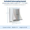 imagePetSafe Never Rust Wall Entry Pet Door  Telescoping Frame  Insulates Better Than Metal Energy Efficient  Interior ampamp Exterior Walls Weatherproof Easy to Install ampamp Clean White  MediumSmall
