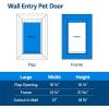 imagePetSafe Never Rust Wall Entry Pet Door  Telescoping Frame  Insulates Better Than Metal Energy Efficient  Interior ampamp Exterior Walls Weatherproof Easy to Install ampamp Clean White  MediumLarge