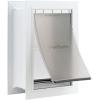 imagePetSafe Never Rust Wall Entry Pet Door  Telescoping Frame  Insulates Better Than Metal Energy Efficient  Interior ampamp Exterior Walls Weatherproof Easy to Install ampamp Clean White  MediumMedium