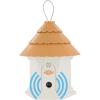 imagePetSafe Deluxe Outdoor Ultrasonic Bark Control  Elite No Barking Deterrent for All Dog Sizes  Up to 14 Acre 50 ft Coverage  Weatherproof  Timer for Scheduled Activation  Bird House DesignElite