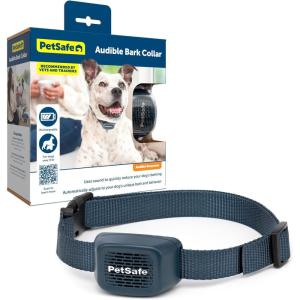 imagePetSafe Audible Bark Dog Collar Humanely Stop Barking Alternative to Static Shock No Bark Collar 10 Levels of Safe Correction  for Small Medium ampamp Large Dogs Over 8 lb Rechargeable ampamp Waterproof
