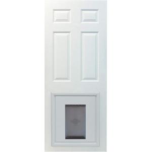 imagePetSafe Single Panel Replacement Pet Door Insert with Paintable Frame Specifically Designed for Panel Doors Durable Plastic Frame SnapOn Closing Panel for Dogs up to 220 lbs