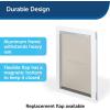 imagePetSafe Freedom Aluminum Pet Door for Dogs and Cats  Solid Durable Frame  ExtraLarge White Tinted Flexible Vinyl Flap  Includes Closing PanelLarge Pack of 1