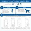 imagePetSafe Freedom Aluminum Pet Door for Dogs and Cats  Solid Durable Frame  ExtraLarge White Tinted Flexible Vinyl Flap  Includes Closing PanelLarge Pack of 1