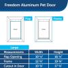 imagePetSafe Freedom Aluminum Pet Door for Dogs and Cats  Solid Durable Frame  ExtraLarge White Tinted Flexible Vinyl Flap  Includes Closing PanelLarge Pack of 1