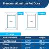imagePetSafe Freedom Aluminum Pet Door for Dogs and Cats Medium White Tinted Vinyl FlapSustainable Packaging