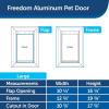 imagePetSafe Freedom Aluminum Pet Door for Dogs and Cats Medium White Tinted Vinyl FlapSustainable Packaging