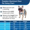 imagePetSafe Freedom Aluminum Pet Door for Dogs and Cats Medium White Tinted Vinyl FlapSustainable Packaging