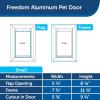 imagePetSafe Freedom Aluminum Pet Door for Dogs and Cats Medium White Tinted Vinyl FlapSustainable Packaging
