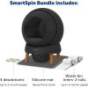 imagePetSafe ScoopFree SmartSpin SelfCleaning Litter Box Bundle Black  Odor Control  App Controlled  Up to 2 Weeks of HandsFree Cleaning  Includes Litter Mat 50 Waste Bin Liners 4 Deodorizers
