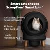 imagePetSafe ScoopFree SmartSpin SelfCleaning Litter Box Bundle Black  Odor Control  App Controlled  Up to 2 Weeks of HandsFree Cleaning  Includes Litter Mat 50 Waste Bin Liners 4 Deodorizers