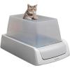imagePetSafe ScoopFree Crystal Pro Legacy Automatic SelfCleaning Cat Litter Box System Enclosed TopEntry  Advanced Odor Control  Includes 1 Disposable Crystal Litter Tray  Gray PAL0016965Regular