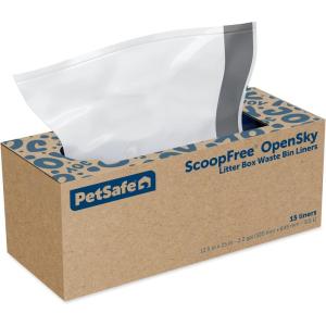 imagePetSafe Waste Bin Liners  Drawstring Liners for ScoopFree OpenSky Cat Litter Box  Easy Cleanup 15 CountLiners