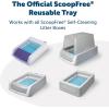 imageBundle of PetSafe ScoopFree Reusable Tray for Cat Litter Boxes  PetSafe ScoopFree Premium Crystal Cat Litter  NonClumping  Three 43 lb Bags of Litter 129 lb Total  Original Blue