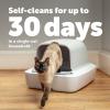 imagePetSafe ScoopFree Crystal Pro Automatic Self Cleaning Cat Litter Box System  Enclosed FrontEntry  Advanced Odor Control  Includes 1 Disposable Crystal Litter Tray  White PAL0018017