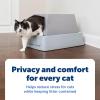 imagePetSafe ScoopFree Litter Box Privacy Cover  Convenient Potty Cover with Minimalist Cabin Design ampamp Durable Construction  Removable Hood for Skittish Cats  Washable ampamp Travel Friendly