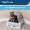 imagePetSafe ScoopFree Litter Box Privacy Cover  Convenient Potty Cover with Minimalist Cabin Design ampamp Durable Construction  Removable Hood for Skittish Cats  Washable ampamp Travel Friendly
