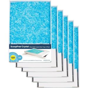 imageScoopFree by PetSafe Premium Blue Disposable Crystal Cat Litter Tray Pack of 6