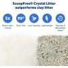 image:imagePetSafe ScoopFree Disposable Crystal Cat Litter Tray  Easy Cleaning Box  Refill Tray for Automatic Litter Box  Fragrance Free  43 lb Bags  9 Pack