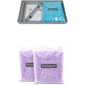 image:imageBundle of PetSafe ScoopFree Reusable Tray with Crystal Litter  Durable Plastic Litter Insert  FastActing Odor Control  Easy to Clean  SelfCleaning Litter Box Compatible  PetSafe ScoopFree Premi