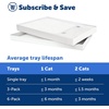 image:imagePetSafe ScoopFree Crystal Cat Litter amp Refill Tray with Lid Fragrance Free 43 Lb Bag with TrayWhite