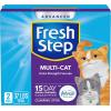 imageFresh Step Clean Paws Cat Litter with Febreze Freshness Advanced Multi Cat Low Tracking Clumping Litter 37 lbs 2 x 185 lb Box37 lb