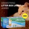 imageFresh Step Drawstring Cat Litter Box Liners Scented Jumbo Size 36quot x 19quot  7 Count Per Box 2 Boxes Kitty Litter Bags Cat Litter Liners for All Cats to Keep Your Home Clean