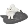 imageFresh Step Litter Trapper Keeper  Cat Litter Mat  CatShaped Litter Trapping Mat Kitty Litter Mat Trapper for All Cats Great for Cleaning Up After Your CatGrey