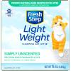 imageFresh Step Simply Unscented Light Weight Clumping Litter Fresh Step Unscented Cat Litter With Activated Charcoal Technology 154 lb Box154 Lb Pack of 1