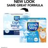 imageFresh Step Simply Unscented Light Weight Clumping Litter Fresh Step Unscented Cat Litter With Activated Charcoal Technology 154 lb Box25 lb