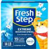 imageFresh Step Clumping Cat Litter MultiCat Extra Strength Formula With Febreze Freshness Multi Cat Litter With Ammonia Block Technology 14 lb Box14 lb