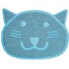 imageFresh Step Litter Trapper Keeper  Cat Litter Mat  CatShaped Litter Trapping Mat Kitty Litter Mat Trapper for All Cats Great for Cleaning Up After Your CatBlue