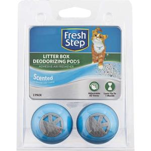 imageFresh Step Cat Litter Box Deodorizing Pods In Fresh Scent  Cat Deodorizer Pods for Litter Box  Great Way to Eliminate Cat Odors From the Home  2 Count1 Pack