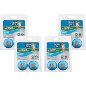 imageFresh Step Cat Litter Box Deodorizing Pods In Fresh Scent  Cat Deodorizer Pods for Litter Box  Great Way to Eliminate Cat Odors From the Home  2 Count4 Pack