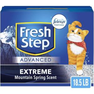 imageFresh Step Clean Paws Cat Litter with Febreze Freshness Advanced Multi Cat Low Tracking Clumping Litter 37 lbs 2 x 185 lb Box185 lb