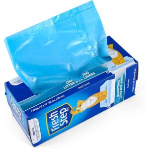 imageFresh Step Drawstring Cat Litter Box Liners Unscented Size Large 30quot x 17quot  7 Count  Kitty Litter Bags Cat Litter Liners for All Cats to Keep Your Home CleanJumbo  Scented