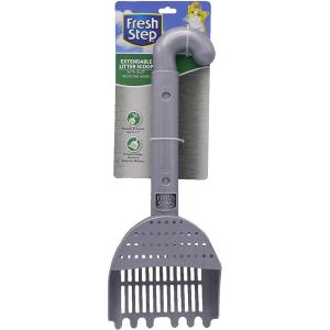 imageFresh Step Litter Scoop With Extendable Handle  Cat Litter Box Scoop With Built in Scraper  Kitty Litter Accessories Great Kitty Litter Scoop for All Cats