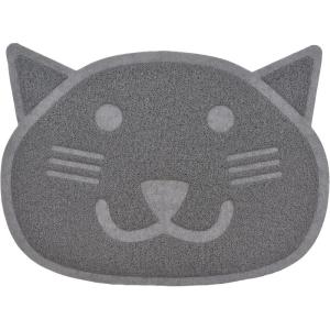 imageFresh Step Litter Trapper Keeper  Cat Litter Mat  CatShaped Litter Trapping Mat Kitty Litter Mat Trapper for All Cats Great for Cleaning Up After Your CatGrey