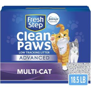 imageFresh Step Outstretch Advanced Long Lasting Clumping Litter with Febreze Freshness Activated Charcoal Litter Lasts 50 Longer 32 lbs 2 x 16 lb Box185 lb